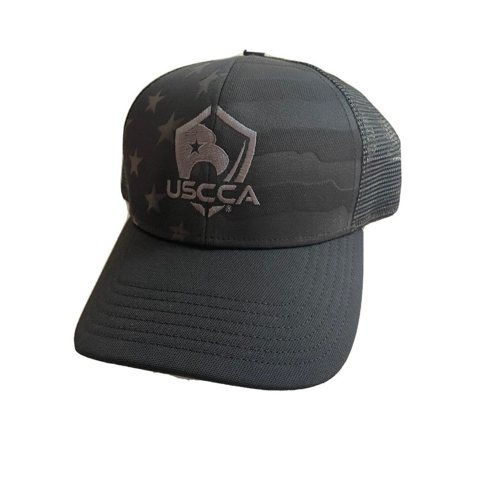 USCCA Mesh Snapback Hat Baseball Cap Trucker Black Concealed Carry Association